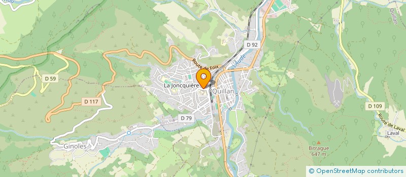 localisation de l'entreprise MONSIEUR CHRISTOPHE SARDA  QUILLAN