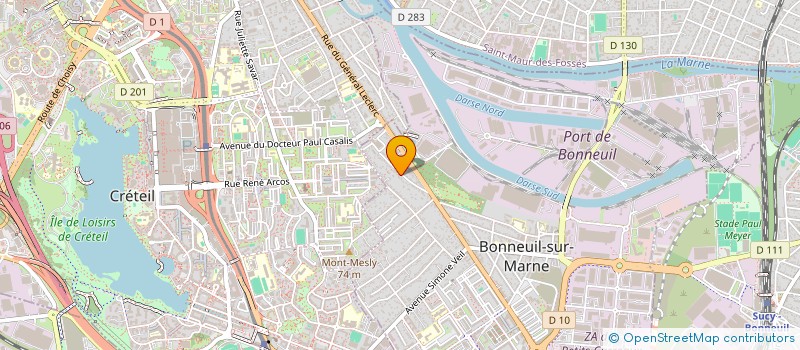 localisation de l'entreprise MONSIEUR CHRISTOPHE SARLIN  BONNEUIL-SUR-MARNE