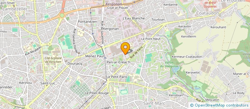 localisation de l'entreprise MONSIEUR CHRISTOPHE SARRAUT à BREST