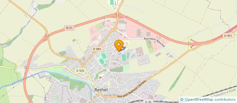 localisation de l'entreprise MONSIEUR CHRISTOPHE SART  RETHEL