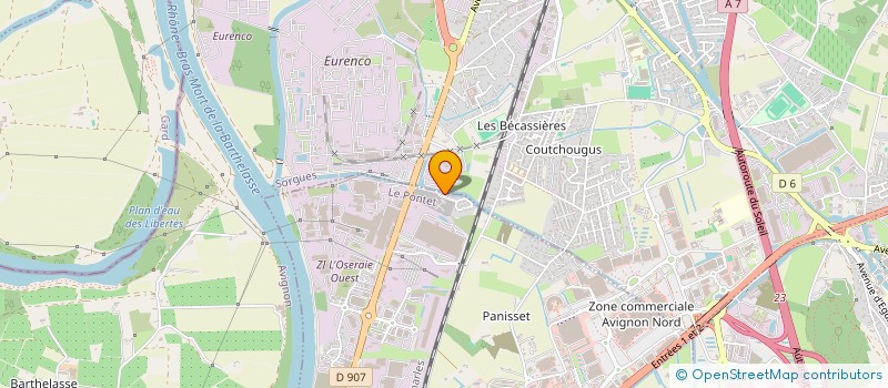 localisation de l'entreprise MONSIEUR CHRISTOPHE SARTELET  LE PONTET