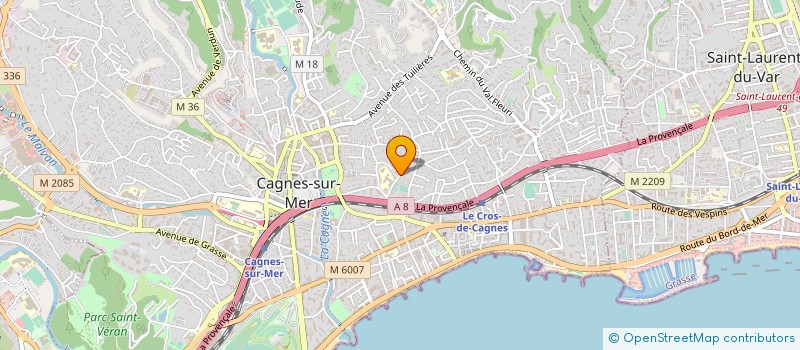 localisation de l'entreprise MONSIEUR CHRISTOPHE SASE à CAGNES-SUR-MER
