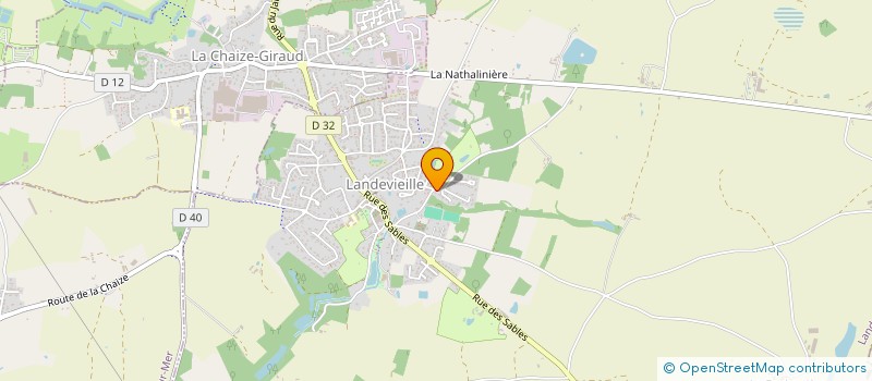 localisation de l'entreprise MONSIEUR CHRISTOPHE SAULNIER à LANDEVIEILLE