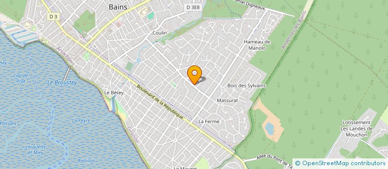 localisation de l'entreprise MONSIEUR CHRISTOPHE SAUVARD  ANDERNOS-LES-BAINS