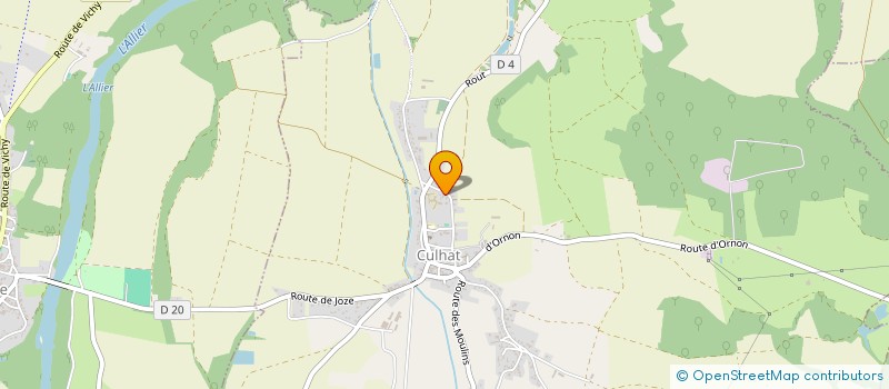 localisation de l'entreprise MONSIEUR CHRISTOPHE SAUVAT  CULHAT