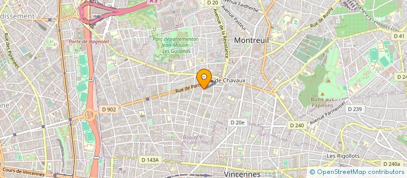 localisation de l'entreprise MONSIEUR CHRISTOPHE SAVELLI à MONTREUIL