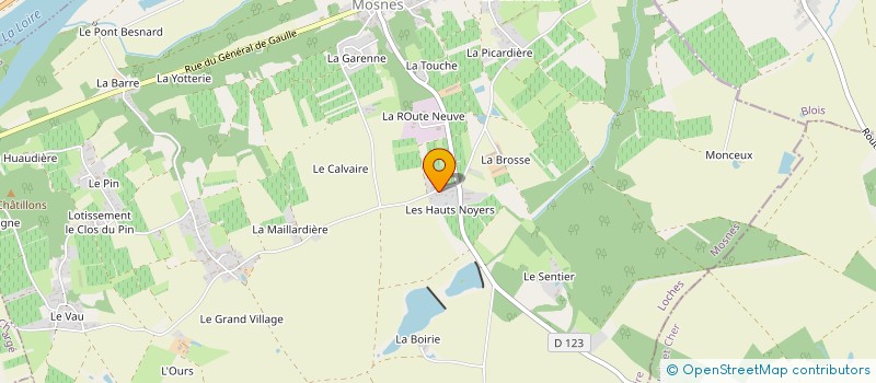 localisation de l'entreprise MONSIEUR CHRISTOPHE SAVIGNARD  MOSNES