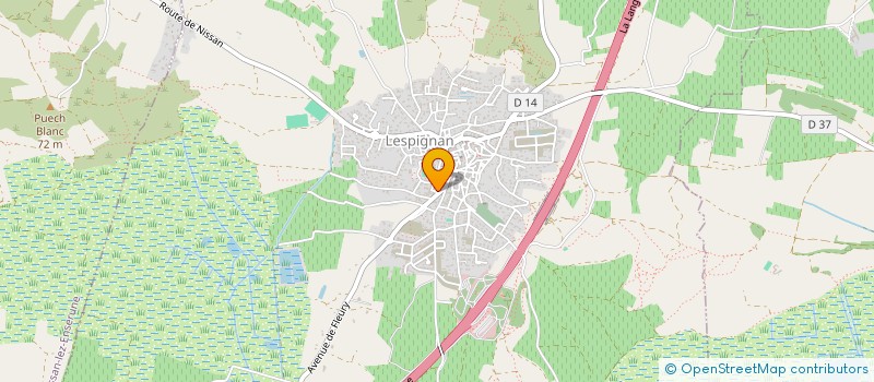 localisation de l'entreprise MONSIEUR CHRISTOPHE SBARRA  LESPIGNAN