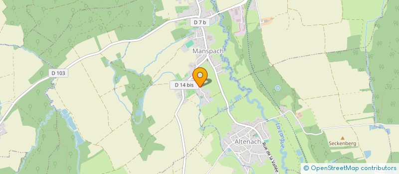 localisation de l'entreprise MONSIEUR CHRISTOPHE SCHITTLY  BERNWILLER