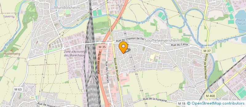 localisation de l'entreprise MONSIEUR CHRISTOPHE SCHULZ  SOUFFELWEYERSHEIM