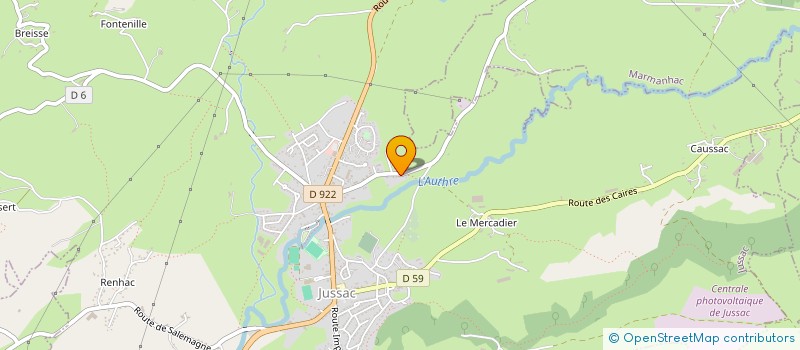 localisation de l'entreprise MONSIEUR CHRISTOPHE SEINCE à JUSSAC