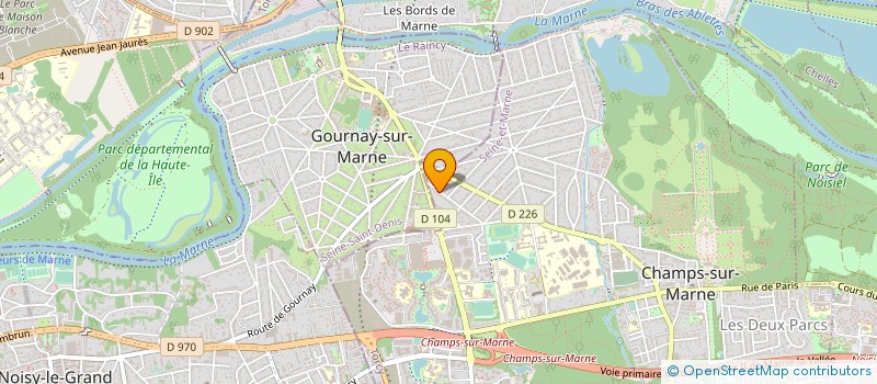 localisation de l'entreprise MONSIEUR CHRISTOPHE SENOTIER  CHAMPS-SUR-MARNE