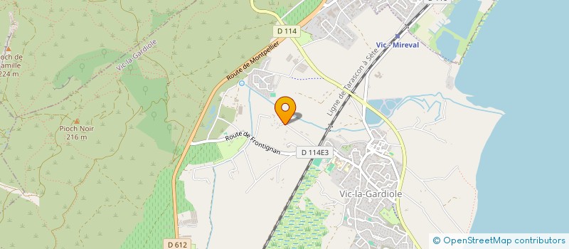 localisation de l'entreprise MONSIEUR CHRISTOPHE SEPARE  VIC-LA-GARDIOLE