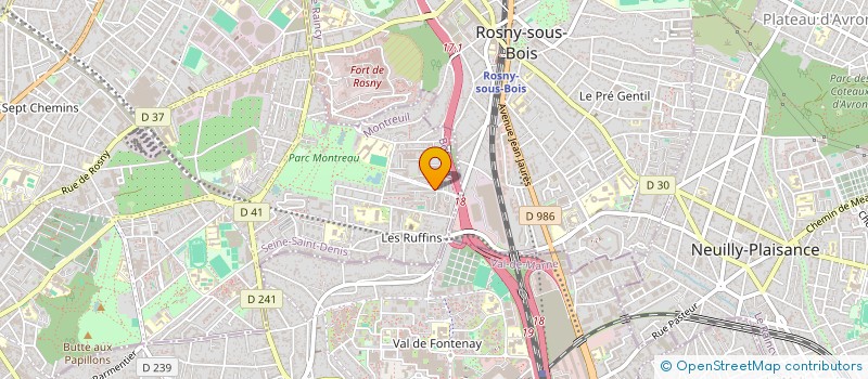 localisation de l'entreprise MONSIEUR CHRISTOPHE SERGE ROFFI à MONTREUIL