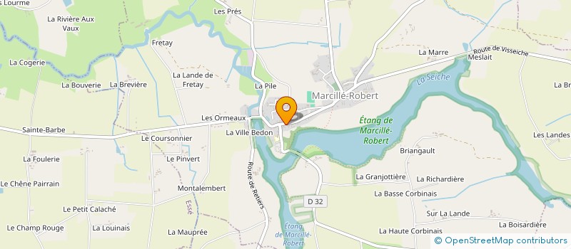 localisation de l'entreprise MONSIEUR CHRISTOPHE SERREAU  MARCILLE-ROBERT