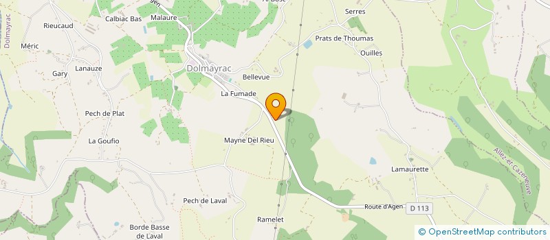 localisation de l'entreprise MONSIEUR CHRISTOPHE SERRES  SAINTE LIVRADE SUR LOT