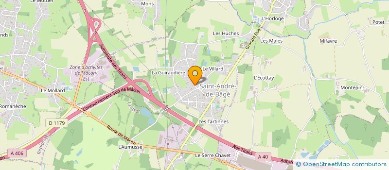 localisation de l'entreprise MONSIEUR CHRISTOPHE SERVIGNAT  SAINT-ANDRE-DE-BAGE