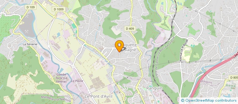 localisation de l'entreprise MONSIEUR CHRISTOPHE SEURIN à LA ROQUETTE-SUR-SIAGNE