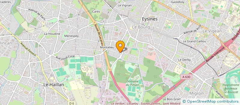 localisation de l'entreprise MONSIEUR CHRISTOPHE SEUVE  EYSINES