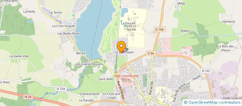 localisation de l'entreprise MONSIEUR CHRISTOPHE SIMON  PLOERMEL