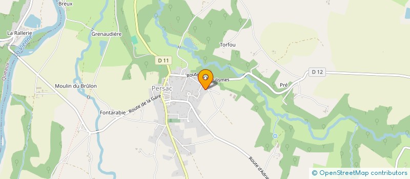 localisation de l'entreprise MONSIEUR CHRISTOPHE SIMON  PERSAC