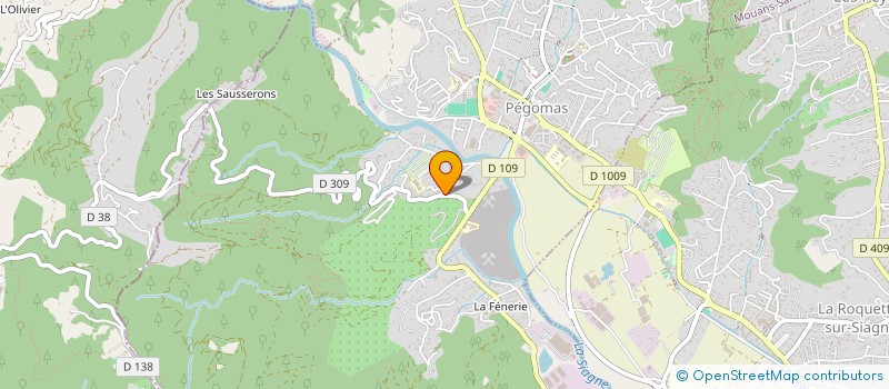 localisation de l'entreprise MONSIEUR CHRISTOPHE SIMON  PEGOMAS