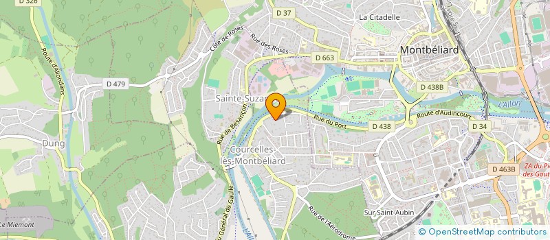 localisation de l'entreprise MONSIEUR CHRISTOPHE SIMON-OUDOT  COURCELLES-LES-MONTBELIARD