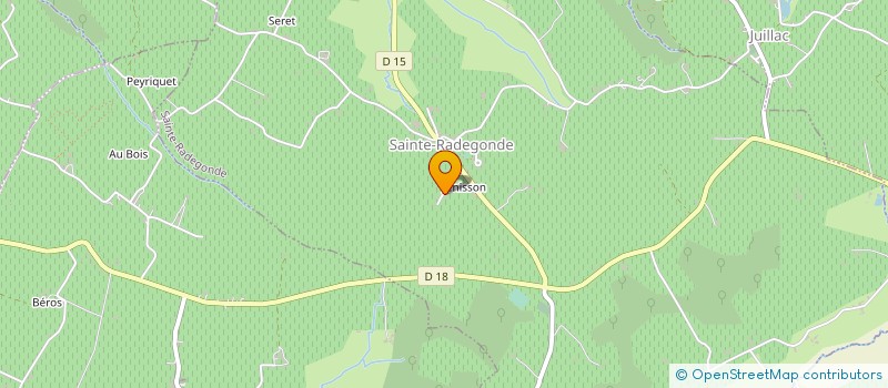 localisation de l'entreprise MONSIEUR CHRISTOPHE SIMONET  SAINTE-RADEGONDE