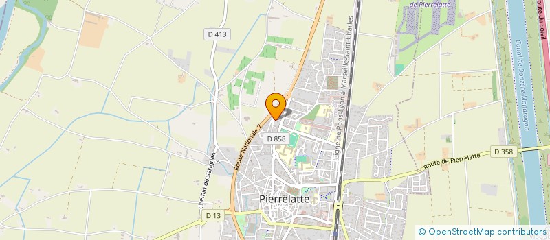 localisation de l'entreprise MONSIEUR CHRISTOPHE SIMONUTTI  PIERRELATTE