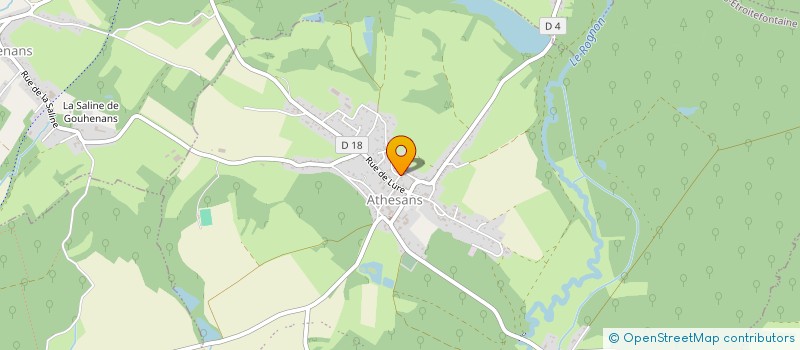 localisation de l'entreprise MONSIEUR CHRISTOPHE SIRVEAUX à ATHESANS-ETROITEFONTAINE