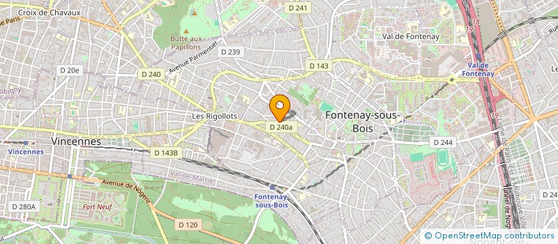 localisation de l'entreprise MONSIEUR CHRISTOPHE SIVAGER à FONTENAY-SOUS-BOIS
