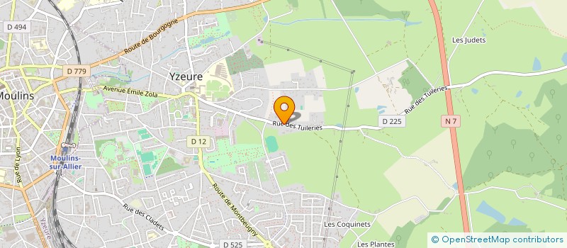 localisation de l'entreprise MONSIEUR CHRISTOPHE SOARES PEREIRA  YZEURE