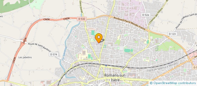 localisation de l'entreprise MONSIEUR CHRISTOPHE SOTON  ROMANS-SUR-ISERE