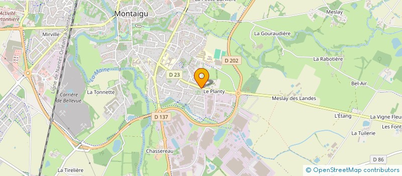 localisation de l'entreprise MONSIEUR CHRISTOPHE SOULARD à MONTAIGU-VENDEE