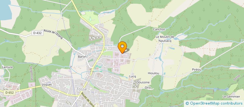 localisation de l'entreprise MONSIEUR CHRISTOPHE SOULIE  TOSSE