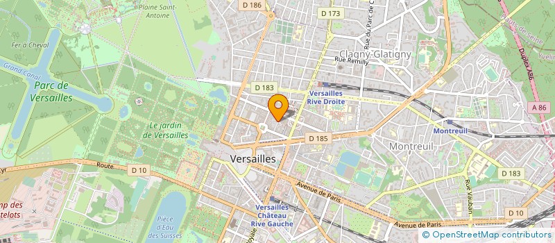 localisation de l'entreprise MONSIEUR CHRISTOPHE SOVRAN CIBIN à VERSAILLES