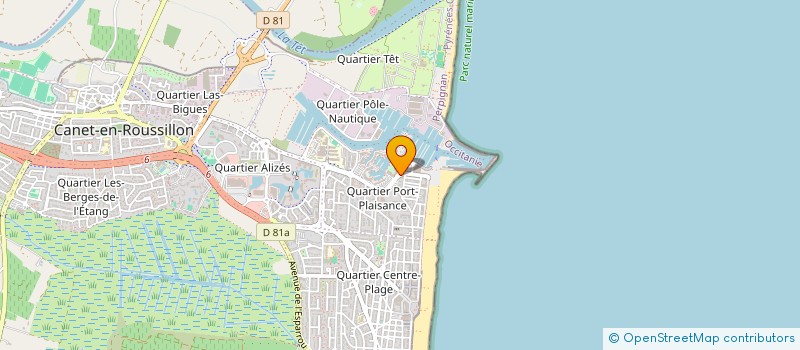 localisation de l'entreprise MONSIEUR CHRISTOPHE SPADARO  CANET-EN-ROUSSILLON