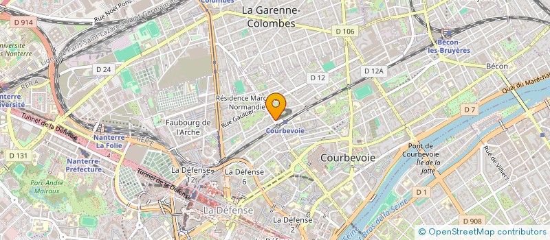 localisation de l'entreprise MONSIEUR CHRISTOPHE STENSTROM  COURBEVOIE