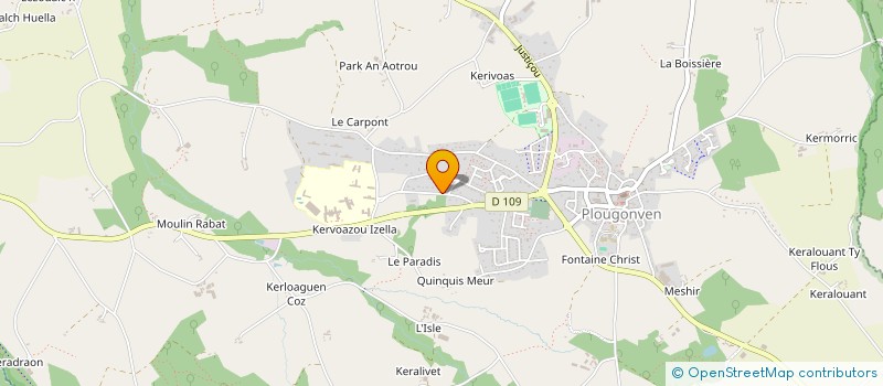 localisation de l'entreprise MONSIEUR CHRISTOPHE STEWART  PLOUGONVEN