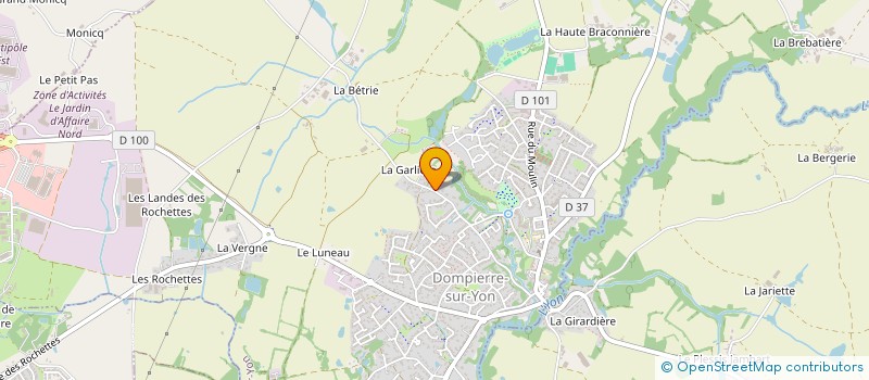 localisation de l'entreprise MONSIEUR CHRISTOPHE STIEGLER  DOMPIERRE-SUR-YON