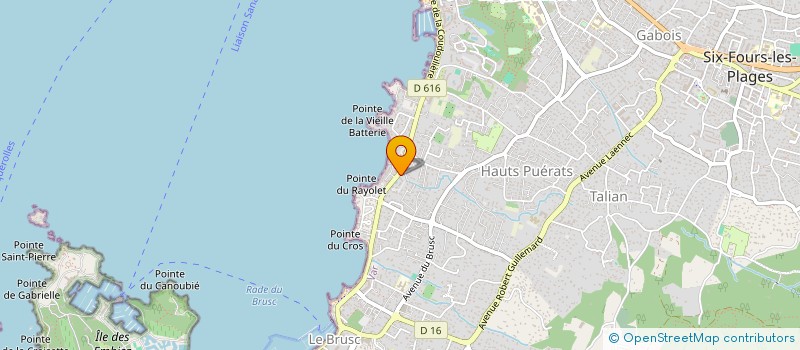 localisation de l'entreprise MONSIEUR CHRISTOPHE STOELTZLEN à SIX-FOURS-LES-PLAGES