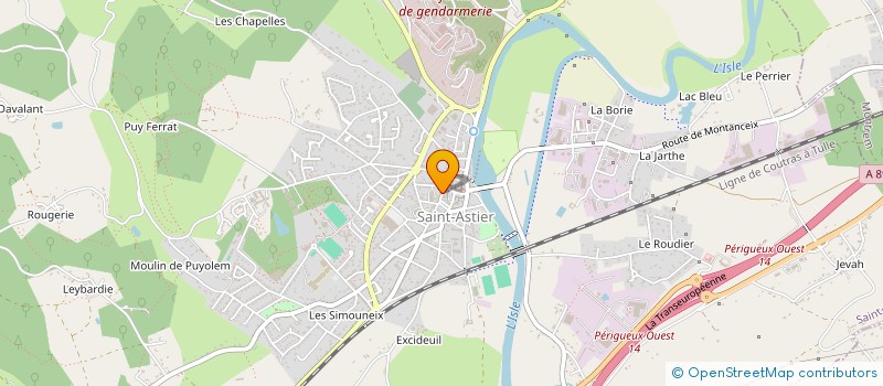 localisation de l'entreprise MONSIEUR CHRISTOPHE STOSSE  SAINT-ASTIER