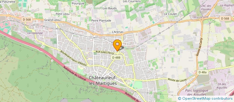 localisation de l'entreprise MONSIEUR CHRISTOPHE STRAVRIDIS  CHATEAUNEUF-LES-MARTIGUES