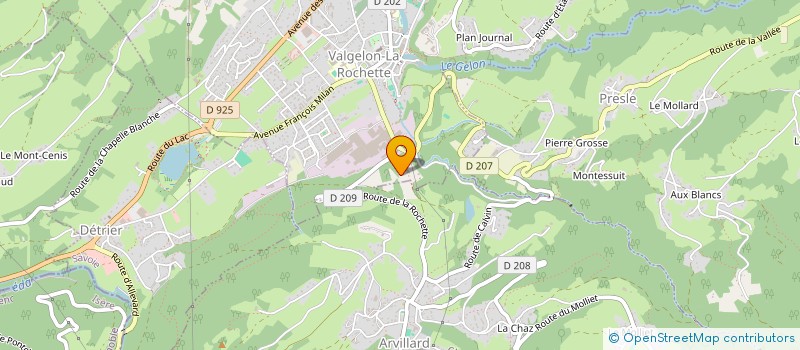 localisation de l'entreprise MONSIEUR CHRISTOPHE SULPICE  ARVILLARD