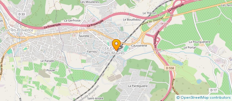 localisation de l'entreprise MONSIEUR CHRISTOPHE SURDON  LE CANNET-DES-MAURES