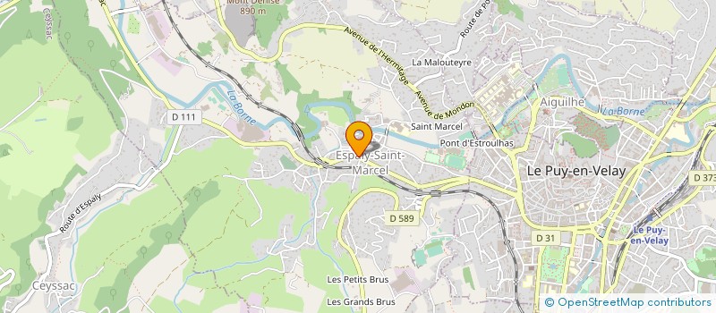 localisation de l'entreprise MONSIEUR CHRISTOPHE SURREL  ESPALY-SAINT-MARCEL