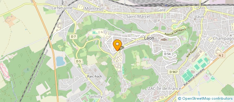 localisation de l'entreprise MONSIEUR CHRISTOPHE SZWAJKAJZER à LAON