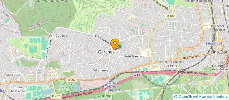 localisation de l'entreprise MONSIEUR CHRISTOPHE TACQUET  GARCHES