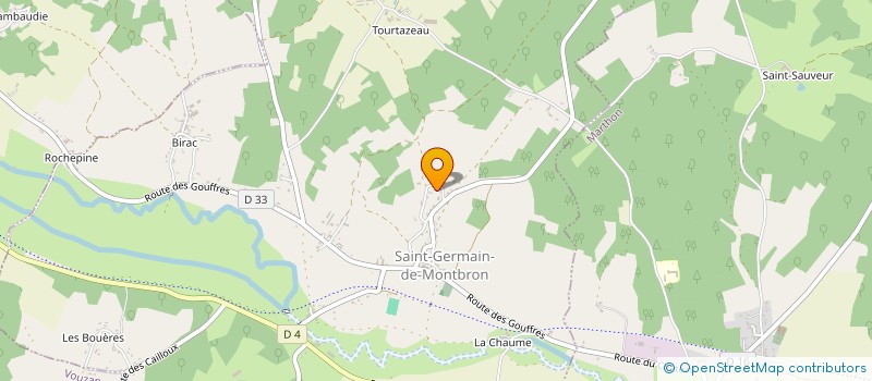localisation de l'entreprise MONSIEUR CHRISTOPHE TAMISIER à SAINT-GERMAIN-DE-MONTBRON