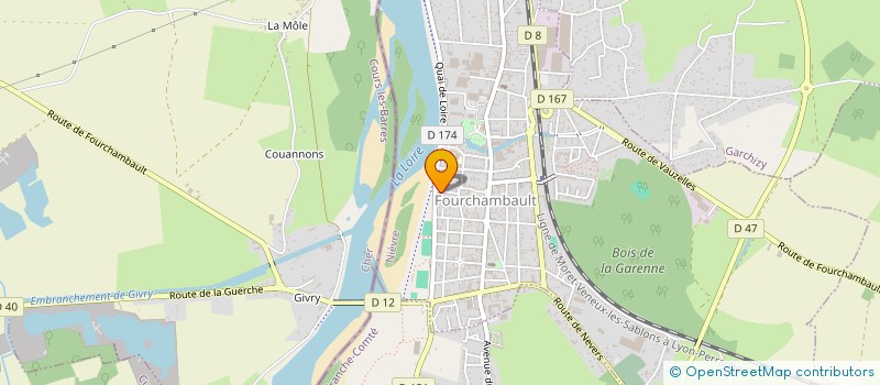 localisation de l'entreprise MONSIEUR CHRISTOPHE TARDIVON à FOURCHAMBAULT